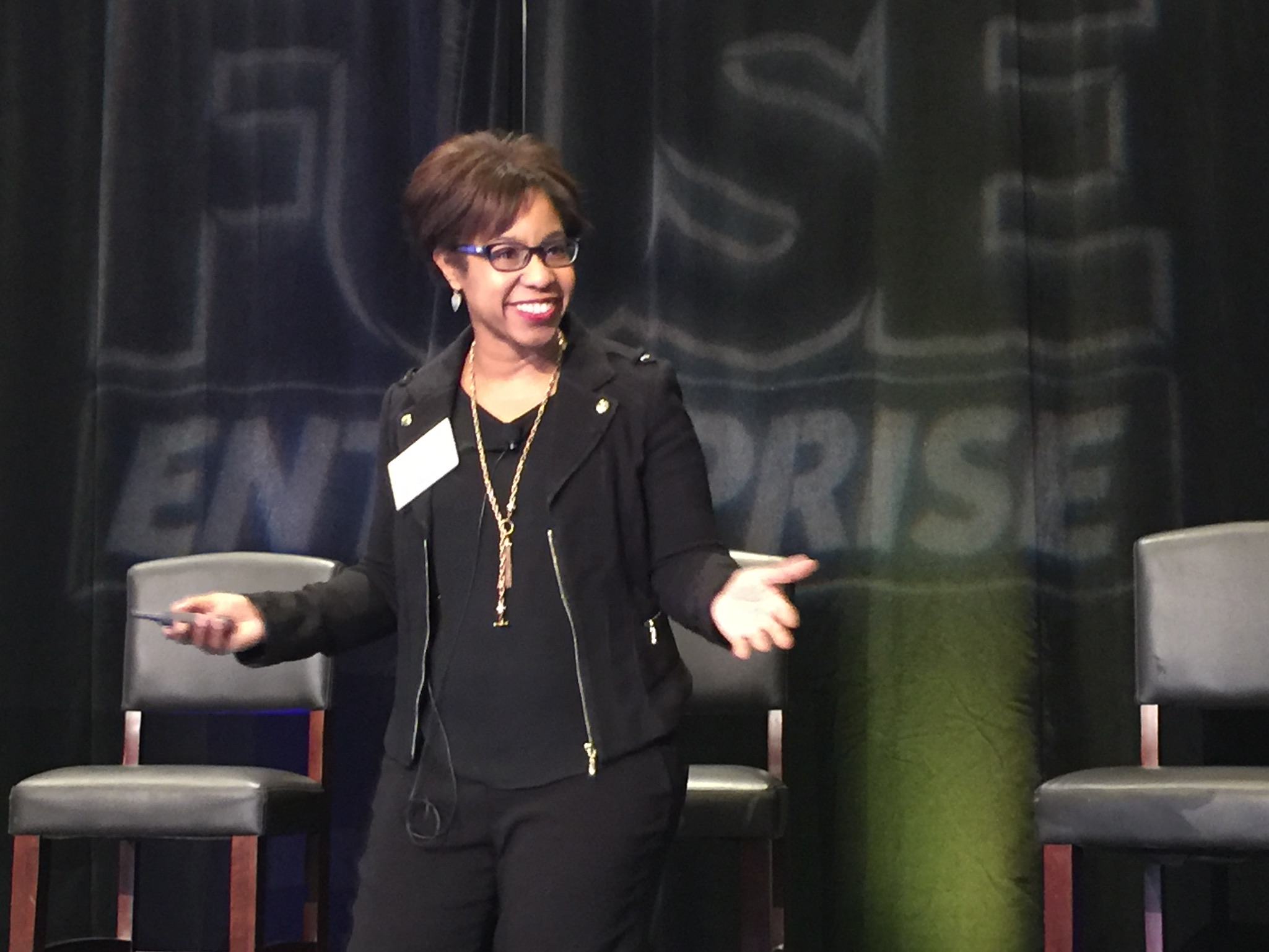 Brande Martin, speaking at digital marketing conference